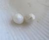 Pair Scallop Pearls 3.70 carats 