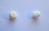 Pair Scallop Pearls White Button Shaped