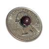 Perfect Dark Purple Quahog Pearl 6mm Button 