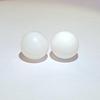 Perfect Pair of Round Clam Pearls for Sale 25 Carats Total