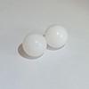 Perfect Pair of Round Clam Pearls for Sale 25 Carats Total
