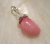 Pink Baroque Conch Pearl on Sterling Silver Pendant