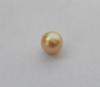 Rare round golden natural pearl