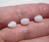 Set of 3 Clam Pearls Oval Full Flame 7+ carats Total