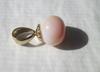 Superb Conch Pearl 4+ Carats 8mm Button Shape on 14k Gold