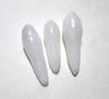 Three Long Drop Shaped Clam Pearls 21-17mm