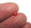 Tiny Round Conch Pearl Dark Pink 3mm