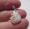  Natural Freshwater Baroque Pearl Pendant 7+ carats 17mm