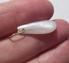USA Natural Freshwater Pearl Pendant 18k Gold 22mm