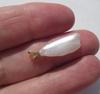 USA Natural Freshwater Spike Pearl Pendant 14k Gold 4+ carats