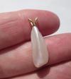 USA Natural Freshwater Spike Pearl Pendant 14k Gold 4+ carats