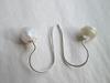 USA Natural Pearl Earrings on Sterling Silver 3+ carats Total