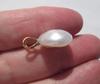 USA Natural Pearl Freshwater Pendant 10 carats 14k Gold