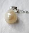 USA Natural Pearl Pendant 10mm 3+ Carats on Sterling Silver