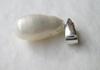 USA Natural Pearl Pendant Drop Shape 2+ Carats on Sterling