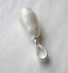 USA Natural Pearl Pendant Drop Shape 2+ Carats on Sterling