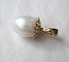USA Natural Pearl Pendant on 14k Gold High Quality Rare