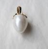 USA Natural Pearl Pendant on 14k Gold High Quality Rare