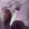 USA Natural Spike Pearl with Amethyst 