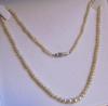 Vintage Art Deco Natural Saltwater Pearl Diamond Clasp Necklace