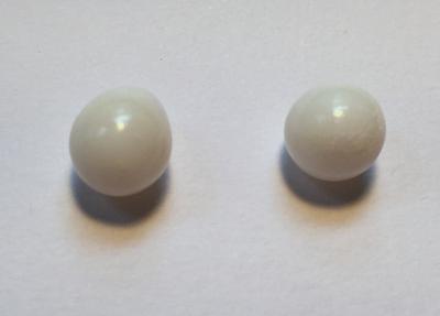 Two Drop Shaped Clam Pearls 12.70 carats Total