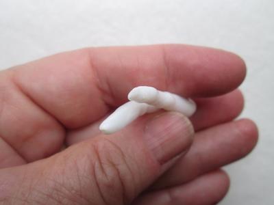 Two Long Natural Clam Pearls with Flame 36+mm for Sale