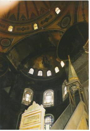 Upper Interior Hagia Sophia Istanbul