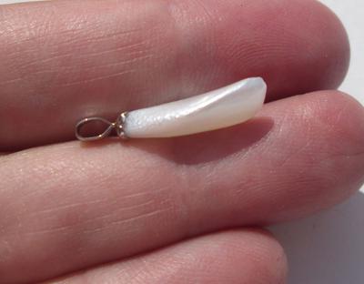 USA Natural Spike Pearl Pendant Spike 14k Gold 17mm