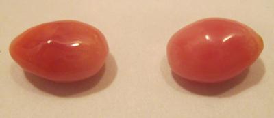 5.74 total carats - conch pearl pair