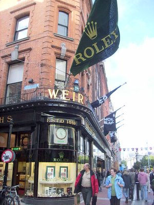 Weir and Sons Dublin Rolex Flag Weir and Sons Dublin Rolex Flag