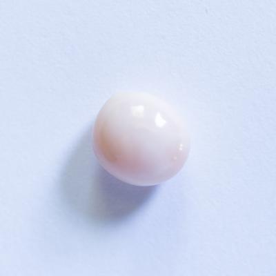 Whitish Oval Conch Pearl 2+ carat 8mm