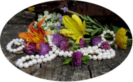 baroque white pearls and flowers baroque white pearls and flowers