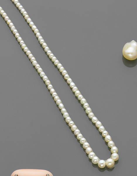 Karipearls natural saltwater pearl necklace Karipearls non-cultured saltwater pearl necklace
