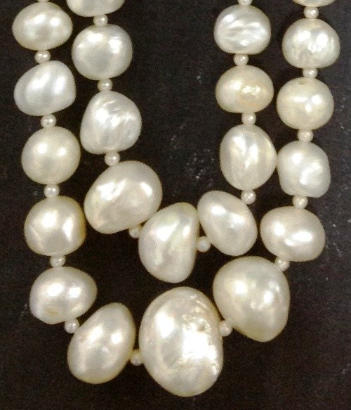 antique natural pearl necklace