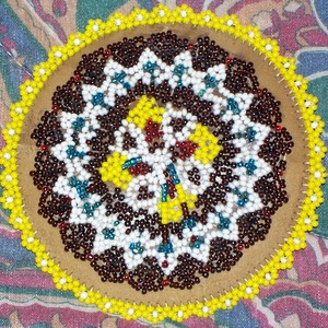 Black Yellow Blue White Beading