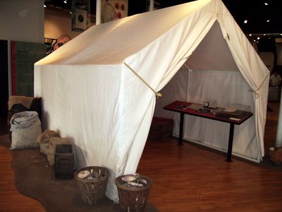 Clamming tent Muscatine pearl button museum