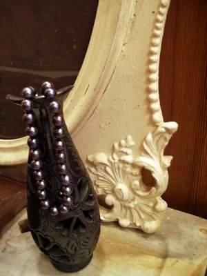 Fancy Frame Black Pearls Oaxaca Pottery