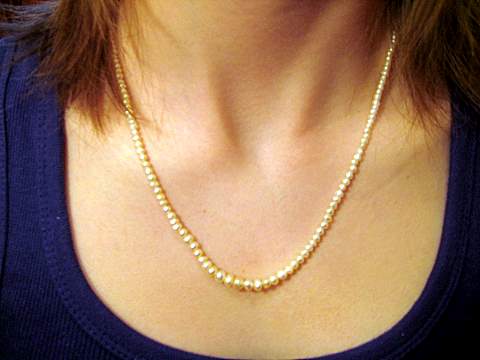Natural Persian Gulf Pearl Necklace Natural Persian Gulf Pearl Necklace