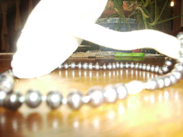 Photographs of pearl necklace