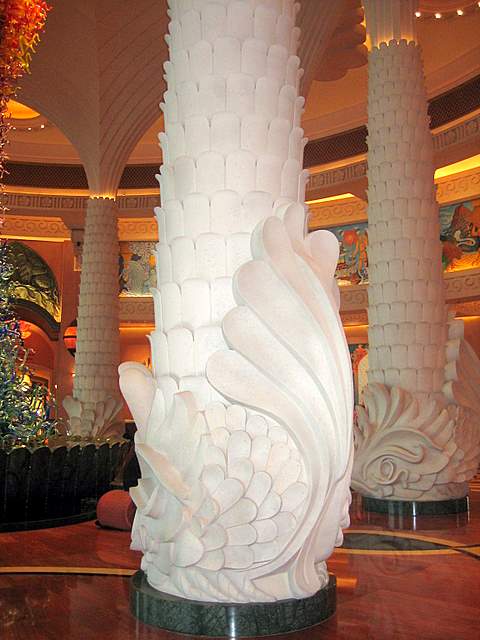 Pillar detail Atlantis the Palm Hotel Dubai